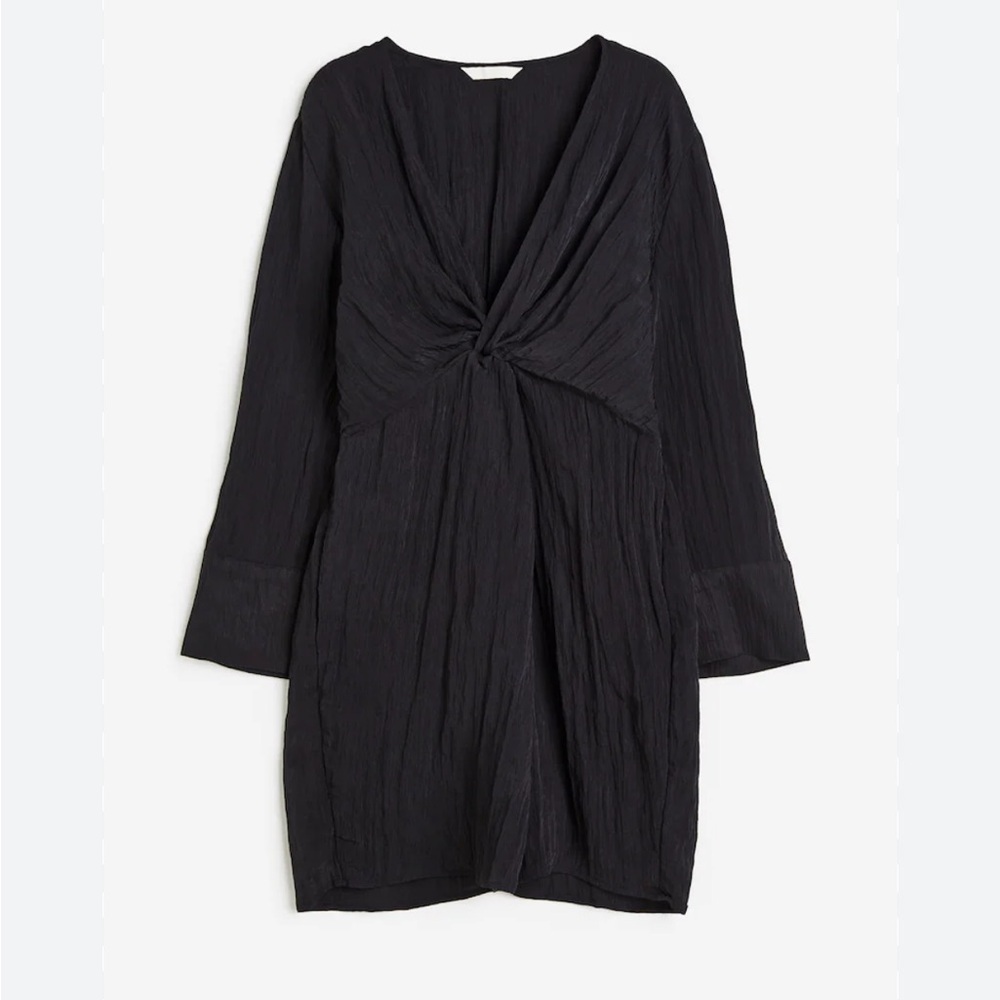 H&M Textured Weave Knot Dress